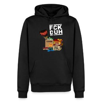 Feux d'artifice du Nouvel An Pyro - Sweat à capuche Premium bio Homme - noir - Devant - Nico (187cm)