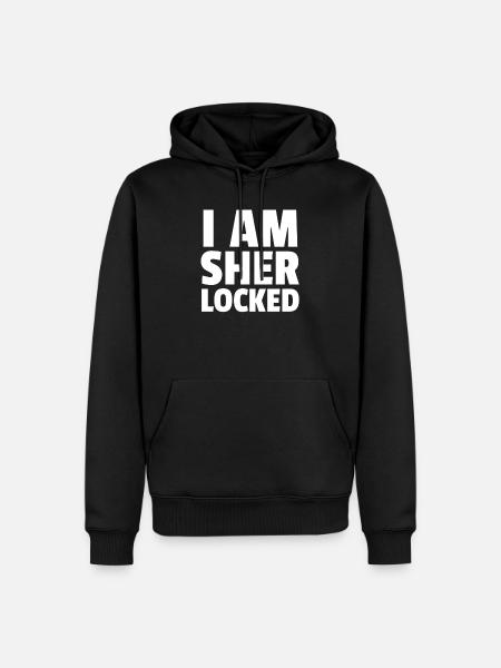 I Am Sher Locked - Men’s Premium Organic Hoodie - black