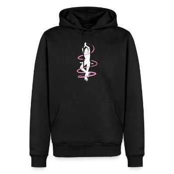 Pirouette figure skating - Men’s Premium Organic Hoodie - black - Front - Nico (187cm)