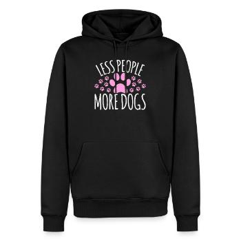 Funny Dog Lover Pet Mom Dad Women Girl Birthday - Männer Premium Bio Hoodie - Schwarz - Vorne - Nico (187cm)