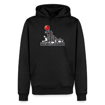 Kegelrobbe Robbe Bowling Kegeln Wortspiel - Männer Premium Bio Hoodie - Schwarz - Vorne - Nico (187cm)