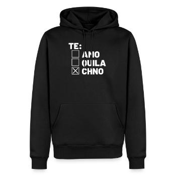 Te Amo Quila Chno Techno Festival Rave Drogen Herr - Männer Premium Bio Hoodie - Schwarz - Vorne - Nico (187cm)