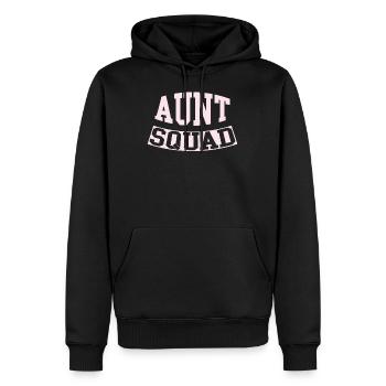 Aunt - Men’s Premium Organic Hoodie - black - Front - Nico (187cm)
