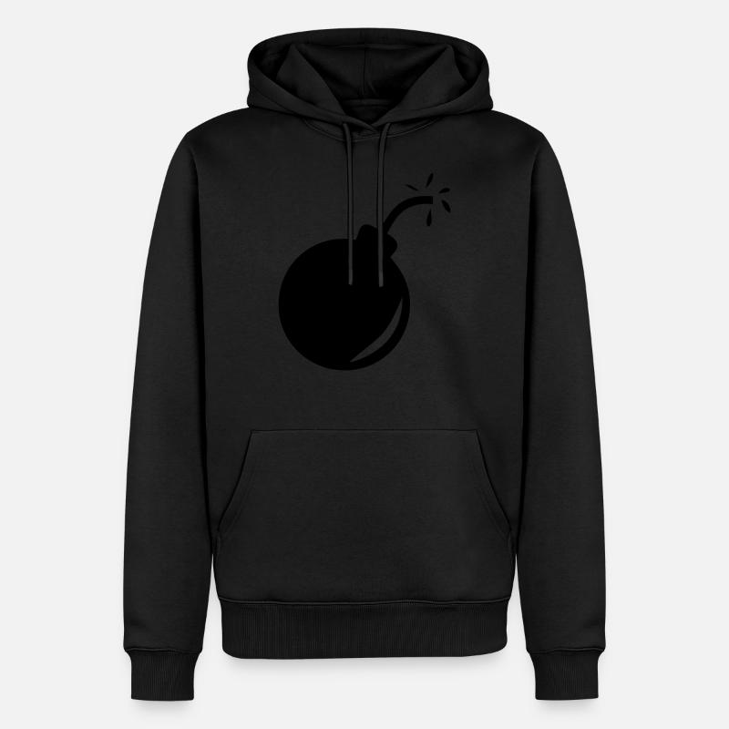 Bombe 1 - Männer Premium Bio Hoodie - Schwarz