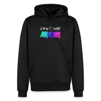 I’m in Love with Airbrush - Sweat à capuche Premium bio Homme - noir - Devant - Nico (187cm)