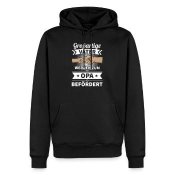 Mann Opa Vatertagsgeschenk Papa Vater Opa Vatertag - Männer Premium Bio Hoodie - Schwarz - Vorne - Nico (187cm)