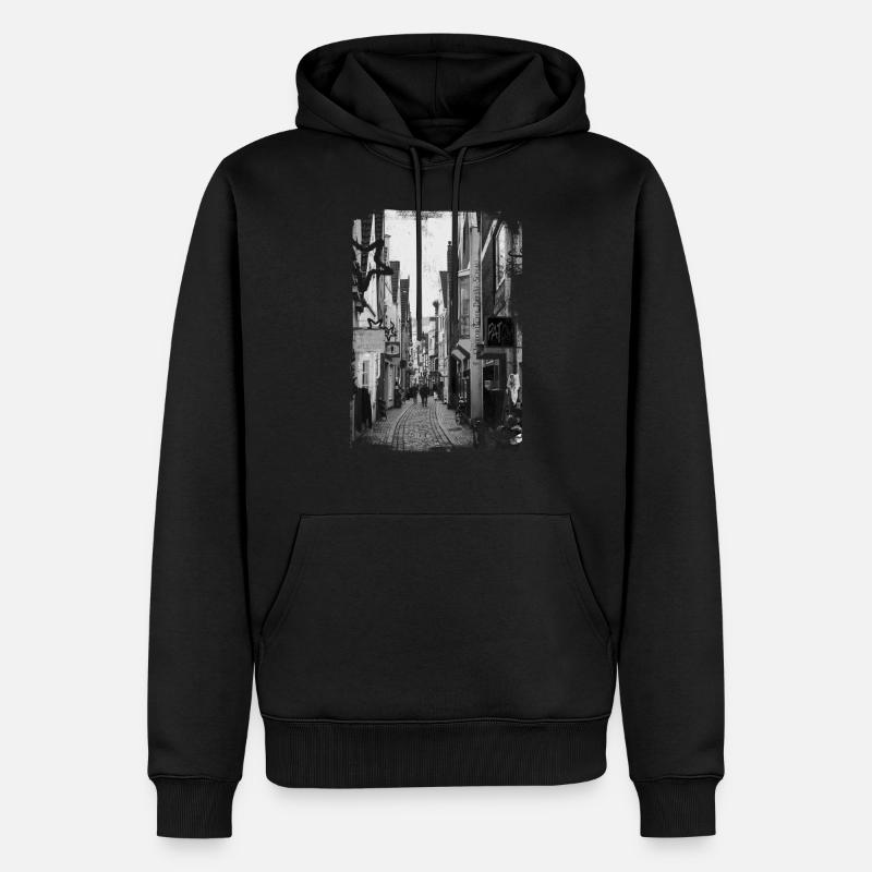 Bremen - Männer Premium Bio Hoodie - Schwarz