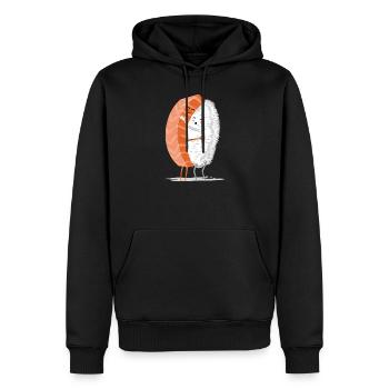 Sushi Love - Männer Premium Bio Hoodie - Schwarz - Vorne - Nico (187cm)