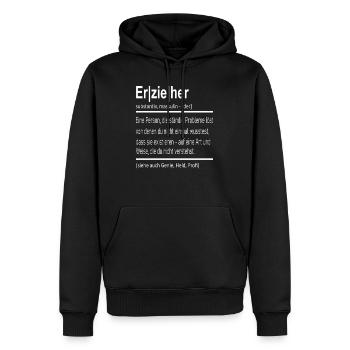 Erzieher Erziehung - Männer Premium Bio Hoodie - Schwarz - Vorne - Nico (187cm)