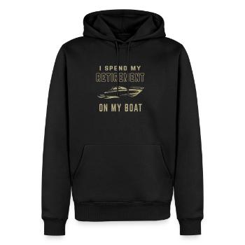 Rentner Ruhestand Motorboot Boot Geschenk - Männer Premium Bio Hoodie - Schwarz - Vorne - Nico (187cm)