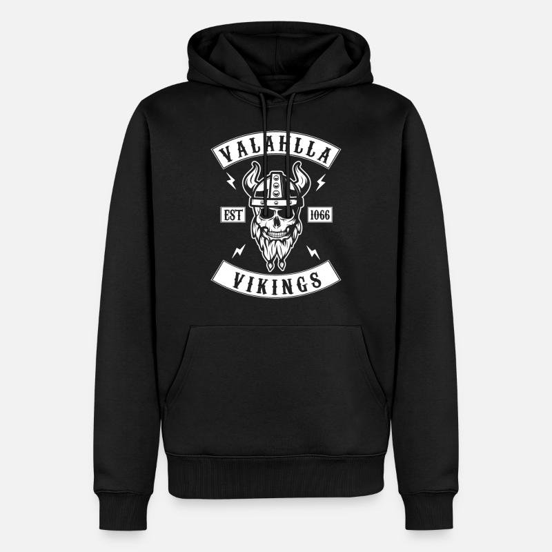 Vikings du Valhalla - Sweat à capuche Premium bio Homme - noir
