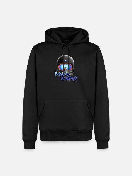 Deep snow - Men’s Premium Organic Hoodie - black