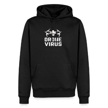 Drone Virus Drohne Drohnen Pilot Geschenk - Männer Premium Bio Hoodie - Schwarz - Vorne - Nico (187cm)