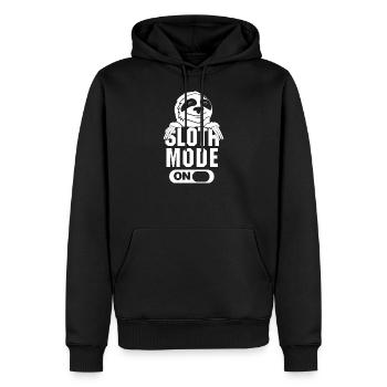 Faultier Modus Ein Lustig Chill Entspannen Schlafe - Männer Premium Bio Hoodie - Schwarz - Vorne - Nico (187cm)