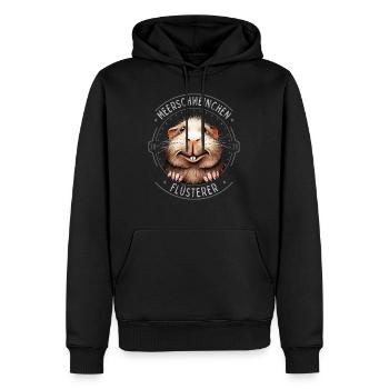 Meerschweinchen Flüsterer - Männer Premium Bio Hoodie - Schwarz - Vorne - Nico (187cm)