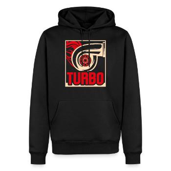 Mens Turbo Racing Car Parts Boost Turbo Lover - Sweat à capuche Premium bio Homme - noir - Devant - Nico (187cm)