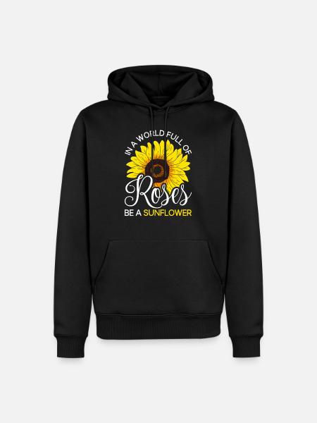 Sunflower - Men’s Premium Organic Hoodie - black