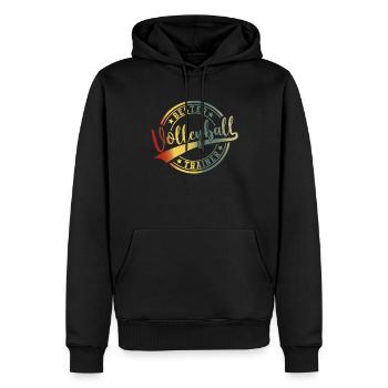 Volleyball Spieler Volleyballer Bester Trainer - Männer Premium Bio Hoodie - Schwarz - Vorne - Nico (187cm)