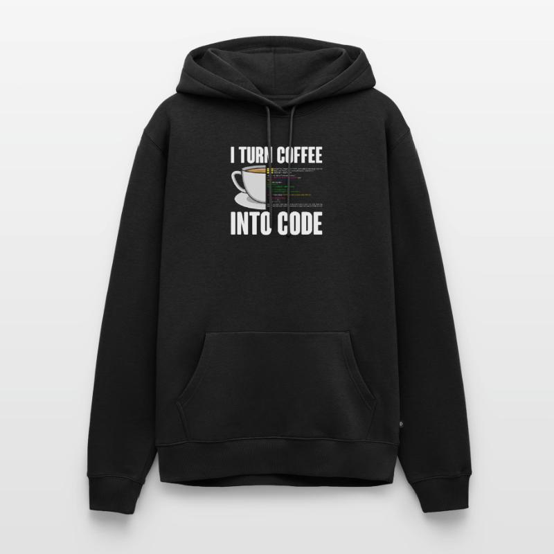 Lustiges Computer Kaffee Programmierer Design Männer Premium Bio Hoodie