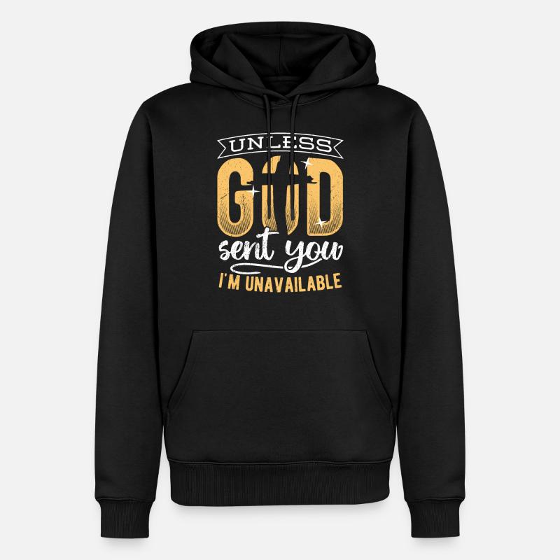 Apostolic god-fearing dutiful devoted - Männer Premium Bio Hoodie - Schwarz