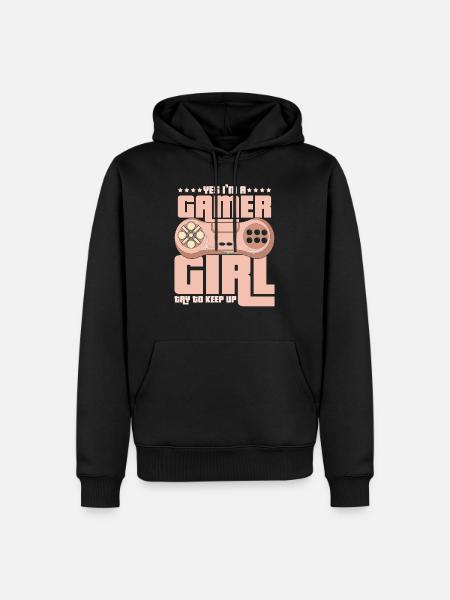 Gaming - Männer Premium Bio Hoodie - Schwarz