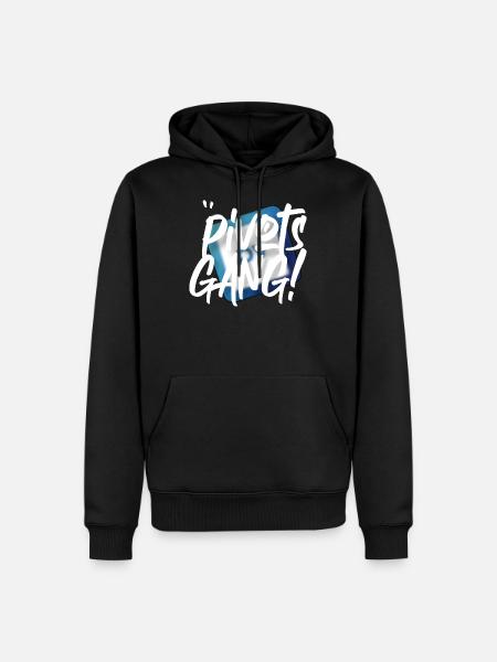 Tee shirt pivots gang - Sweat à capuche Premium bio Homme - noir