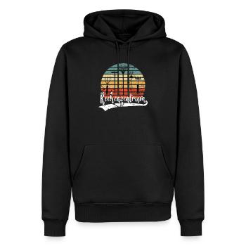 Centre de traitement jardinier jardinier - Sweat à capuche Premium bio Homme - noir - Devant - Nico (187cm)