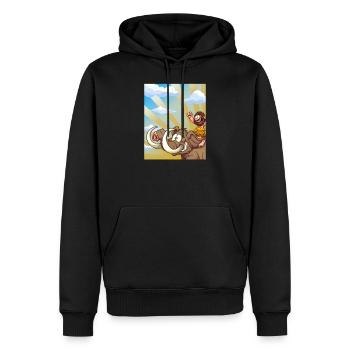 Mammut I Glacé i Cadeau d’éléphant i - Sweat à capuche Premium bio Homme - noir - Devant - Nico (187cm)