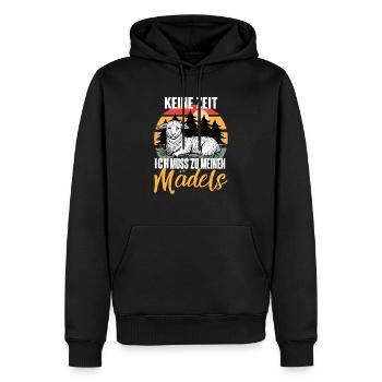 Schaf Landwirt Geschenk - Männer Premium Bio Hoodie - Schwarz - Vorne - Nico (187cm)