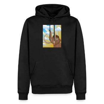 Mammut I Glacé i Cadeau d’éléphant i - Sweat à capuche Premium bio Homme - noir - Devant - Nico (187cm)