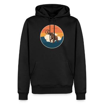 Mammut I Glacé i Cadeau d’éléphant i - Sweat à capuche Premium bio Homme - noir - Devant - Nico (187cm)