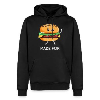 Made For Each Other - Männer Premium Bio Hoodie - Schwarz - Vorne - Nico (187cm)