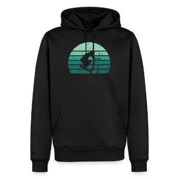 Stunt Scooter Jungen Tretroller Roller Skater - Männer Premium Bio Hoodie - Schwarz - Vorne - Nico (187cm)