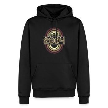 17 Jahre alt 2004 Geburtstag Geschenkidee - Männer Premium Bio Hoodie - Schwarz - Vorne - Nico (187cm)