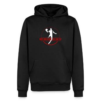 Basketballer Basketball Team Basketballspieler - Männer Premium Bio Hoodie - Schwarz - Vorne - Nico (187cm)