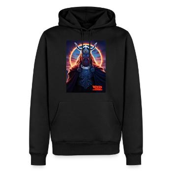 WOTAN - YOUR LIGHT IN YOUR DARKNESS - Männer Premium Bio Hoodie - Schwarz - Vorne - Nico (187cm)