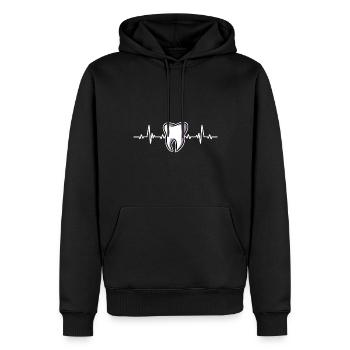 Zahnhygieniker Zahnarzt Zähne Mundhygiene - Männer Premium Bio Hoodie - Schwarz - Vorne - Nico (187cm)