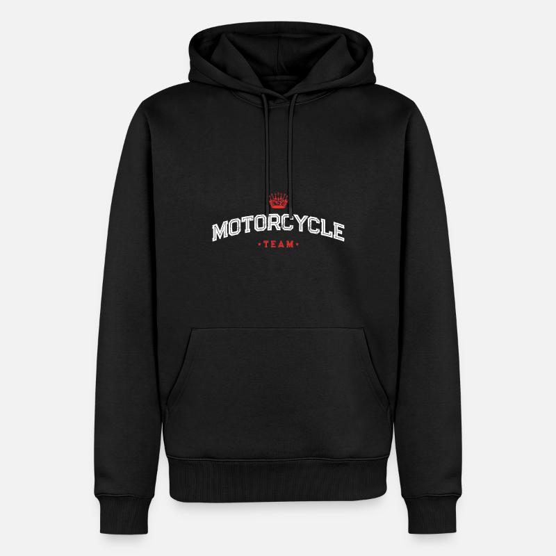 Équipe de motards - Sweat à capuche Premium bio Homme - noir