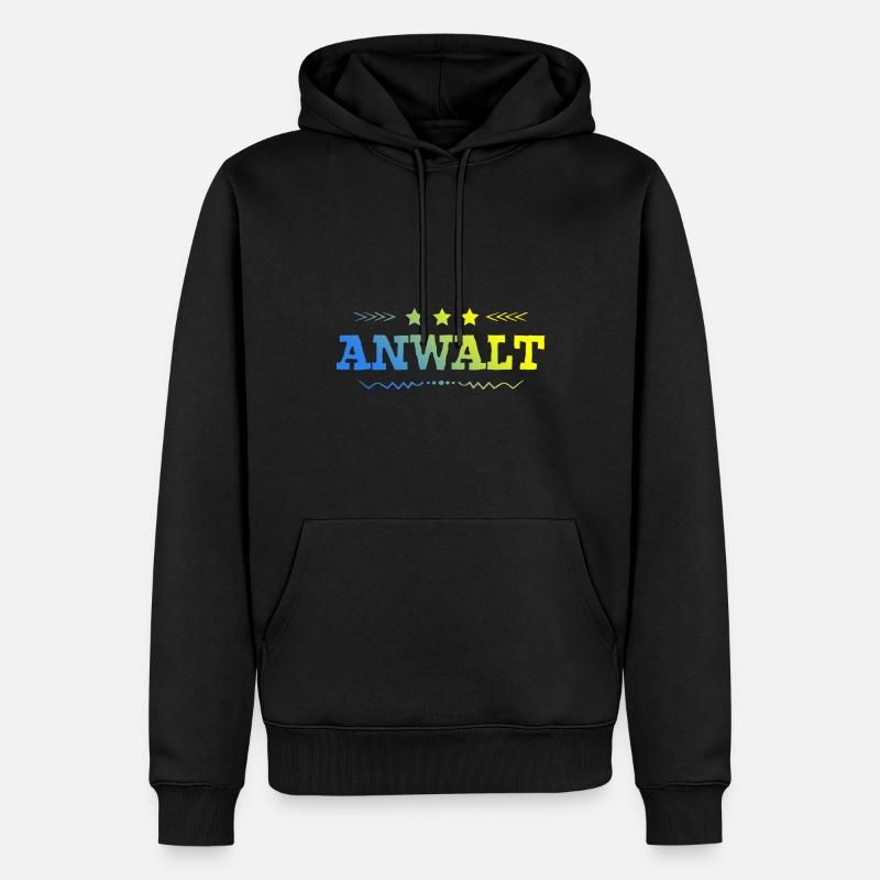 Anwalt Beruf - Männer Premium Bio Hoodie - Schwarz