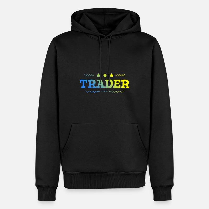 Trader Beruf - Männer Premium Bio Hoodie - Schwarz