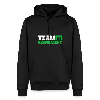 Respirotär Therapeut Pulmonologie Intensivpflege G - Männer Premium Bio Hoodie - Schwarz - Vorne - Nico (187cm)