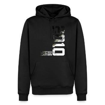 ÉDITION LIMITÉE 2010 COOL 16E ANNIVERSAIRE - Sweat à capuche Premium bio Homme - noir - Devant - Nico (187cm)