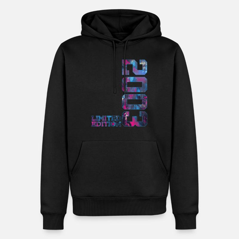 23E ANNIVERSAIRE 23 ANS ÉDITION LIMITÉE 2003 - Sweat à capuche Premium bio Homme - noir