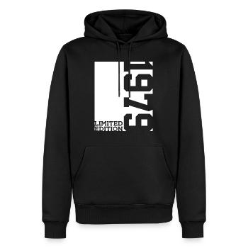 47TH BIRTHDAY LIMITED EDITION 1979 - Men’s Premium Organic Hoodie - black - Front - Nico (187cm)