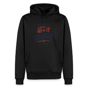 World's Best Grampa Ever Design - Men’s Premium Organic Hoodie - black - Front - Nico (187cm)