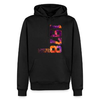 48E ANNIVERSAIRE 48 ANS ÉDITION LIMITÉE 1978 - Sweat à capuche Premium bio Homme - noir - Devant - Nico (187cm)