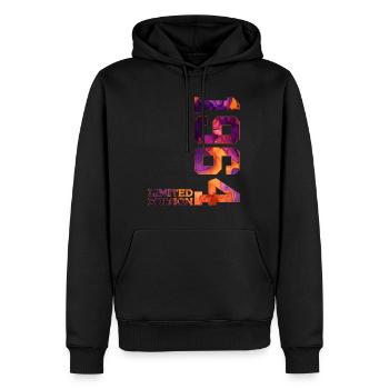 ÉDITION LIMITÉE 1964 62 ANS 62E ANNIVERSAIRE - Sweat à capuche Premium bio Homme - noir - Devant - Nico (187cm)