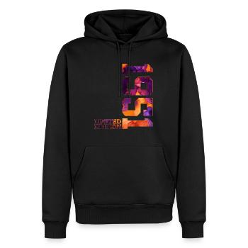 75TH BIRTHDAY 75TH ANNIVERSARY LIMITED EDITION 1951 - Men’s Premium Organic Hoodie - black - Front - Nico (187cm)