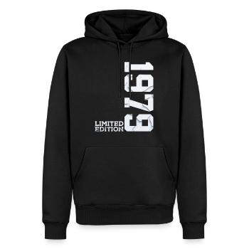 47TH BIRTHDAY LIMITED EDITION 1979 - Men’s Premium Organic Hoodie - black - Front - Nico (187cm)