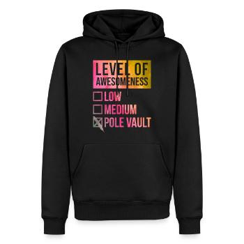 Stabhochsprung - Männer Premium Bio Hoodie - Schwarz - Vorne - Nico (187cm)